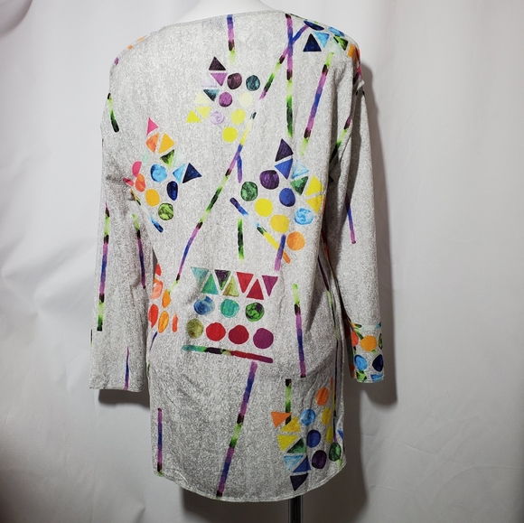 Lilly London colorful tunic, Size M - Picture 3 of 5